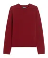 Max Mara Wool And Cashmere Crew-neck Sweater In Red