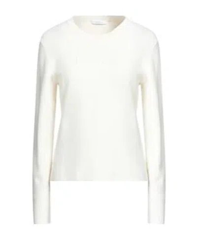 Max Mara Crew-neck Long-sleeve Knit Top In Neutral
