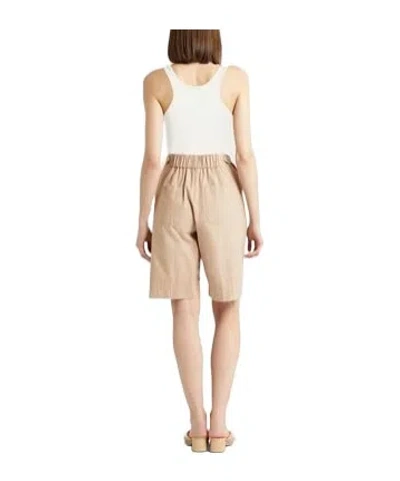 Max Mara Crew-neck Racerback Ribbed Tank Top In White