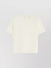 Max Mara Crewneck Ribbed Hems Short Sleeves Soft Texture