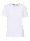 Max Mara Crewneck Short-sleeved T-shirt In White