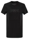 Max Mara Embellished Round Neck Top With Graphic Detail In Black