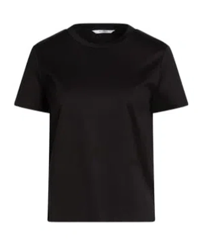 Max Mara Crew-neck Short-sleeve T-shirt In Black
