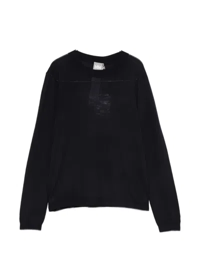 Max Mara Crewneck Sweater In Black