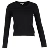 Max Mara Crewneck Sweater In Black Wool In Black