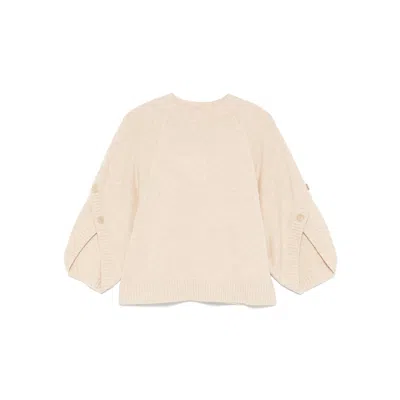 Max Mara Crew-neck Sweater In Neutral