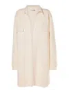 Max Mara Oversize Wool Knit Cardigan In White