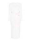 Max Mara Women Wool And Cashmere Long Cardigan In White