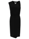 Max Mara "cris" Sleeveless Torchon Dress In Black