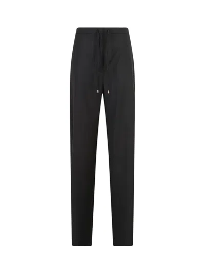 Max Mara Studio Crisma Wide Leg Pants In Black