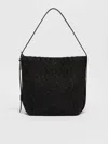 Max Mara Crochet Small Archetipo Shopping Bag In Black