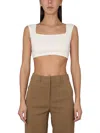 Max Mara Crop Top Lightning In White