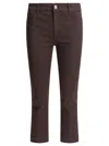 Max Mara Cropped Brown Jeans With Slim Fit In Brown