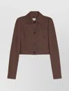 Max Mara Belted Jacket With Buttoned Cuffs And Epaulettes