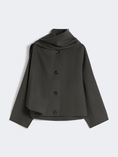 MAX MARA CROPPED JACKET IN DOUBLE-SIDED WOOL