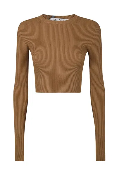MAX MARA MAX MARA CROPPED LONG-SLEEVE TOP