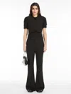 Max Mara Cropped Lurex Sweater In Black