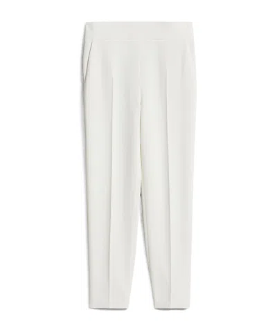 Max Mara Cropped Skinny Pants In White