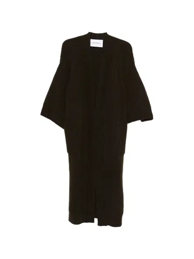 Max Mara Mantel Mit Cropped-ärmeln In Black