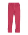 Max Mara Cropped Stretch-cotton Jeans In Pink
