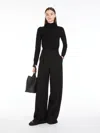 Max Mara Wool Turtleneck Sweater In Black