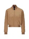 MAX MARA CROPPED TAFFETA BOMBER JACKET