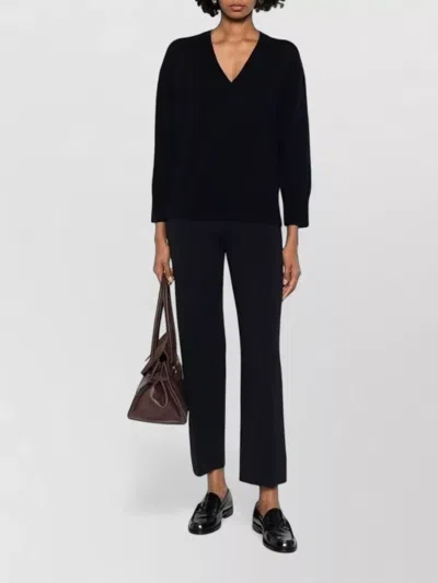 Max Mara Cropped Tailored Pants Featuring Seam Detailing