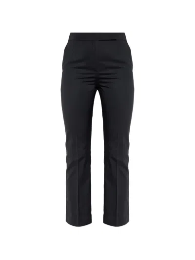 Max Mara Cropped Trousers In Black