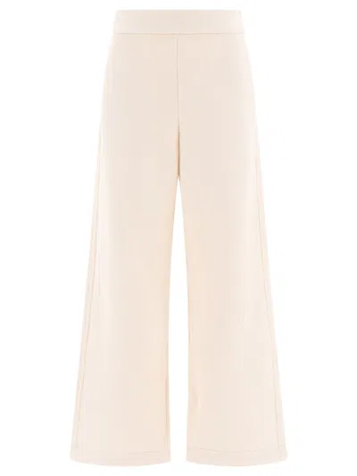 MAX MARA MAX MARA CROPPED WIDE-LEG TROUSERS WITH SMOOTH WAISTBAND