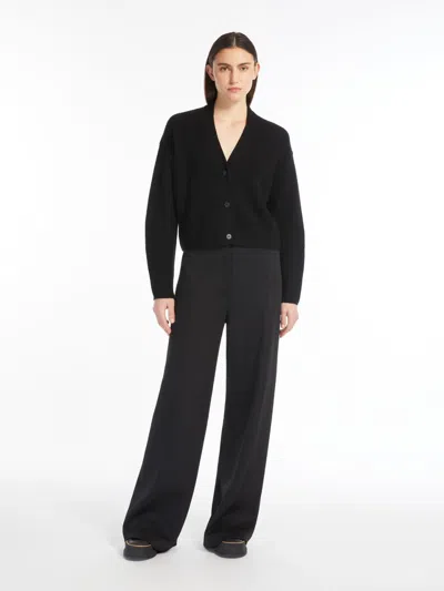 Max Mara Ginseng Single-breasted Blazer In Black
