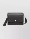 Max Mara Biancaroughs Leather Shoulder Bag In Black