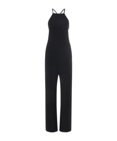 Max Mara Crossed Jumpsuit In Black