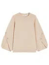 Max Mara Crossover Detail Oversized Wool And Cashmere Sweater