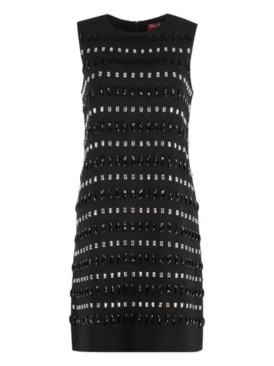 Max Mara Studio Piave Cady Dress In Black