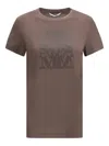 Max Mara Crystal-embellished T-shirt In Black