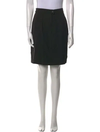 Pre-owned Max Mara Crystal Embellishments Knee-length Skirt In Black