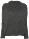 Max Mara Charcoal Wool Blend Gorizia Sweatshirt In Grey
