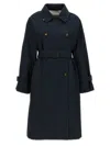 Max Mara Blue Ctrench Trench Coat In Blue