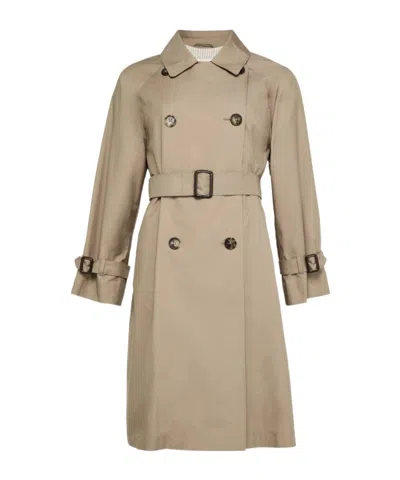Max Mara Ctrench Windbreaker In Beige