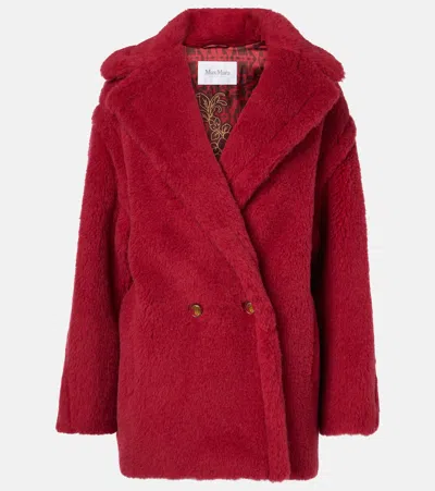 MAX MARA CUBA ALPACA, WOOL, AND SILK TEDDY COAT