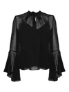 Max Mara Cuba Silk Blouse In Black