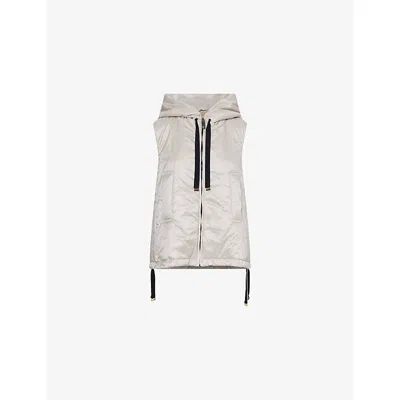 Max Mara Cube Womens Beige Greengo Hooded Shell Gilet