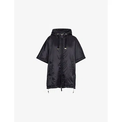Max Mara Cube Womens Black Greenci Hooded Shell Jacket