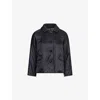 Max Mara Cube Womens Bric Padded Shell Jacket Black In Black