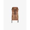 Max Mara Cube Womens Caramel Greengo Hooded Shell Gilet In Brown