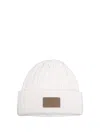 Max Mara Cuffed Wool Hat In White