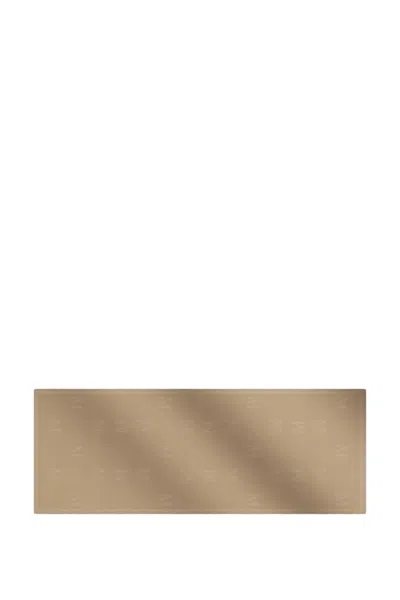 Max Mara Curvone Foulard In Beige