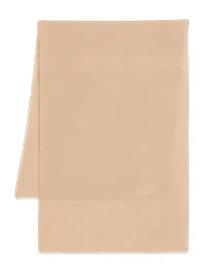 Max Mara Curvone Scarf In Beige