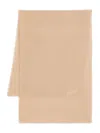 Max Mara Lightweight Frayed Edges Scarf In Neutral