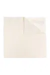 Max Mara Geode Fringed Edge Shawl In White